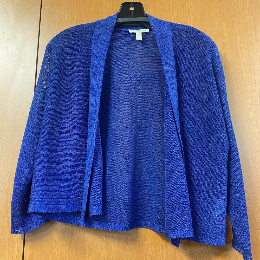 Eileen Fisher shrug, royal blue, size PM